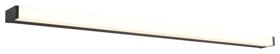 Matt fekete LED fali lámpa (hosszúság 120 cm) Fabio – Trio