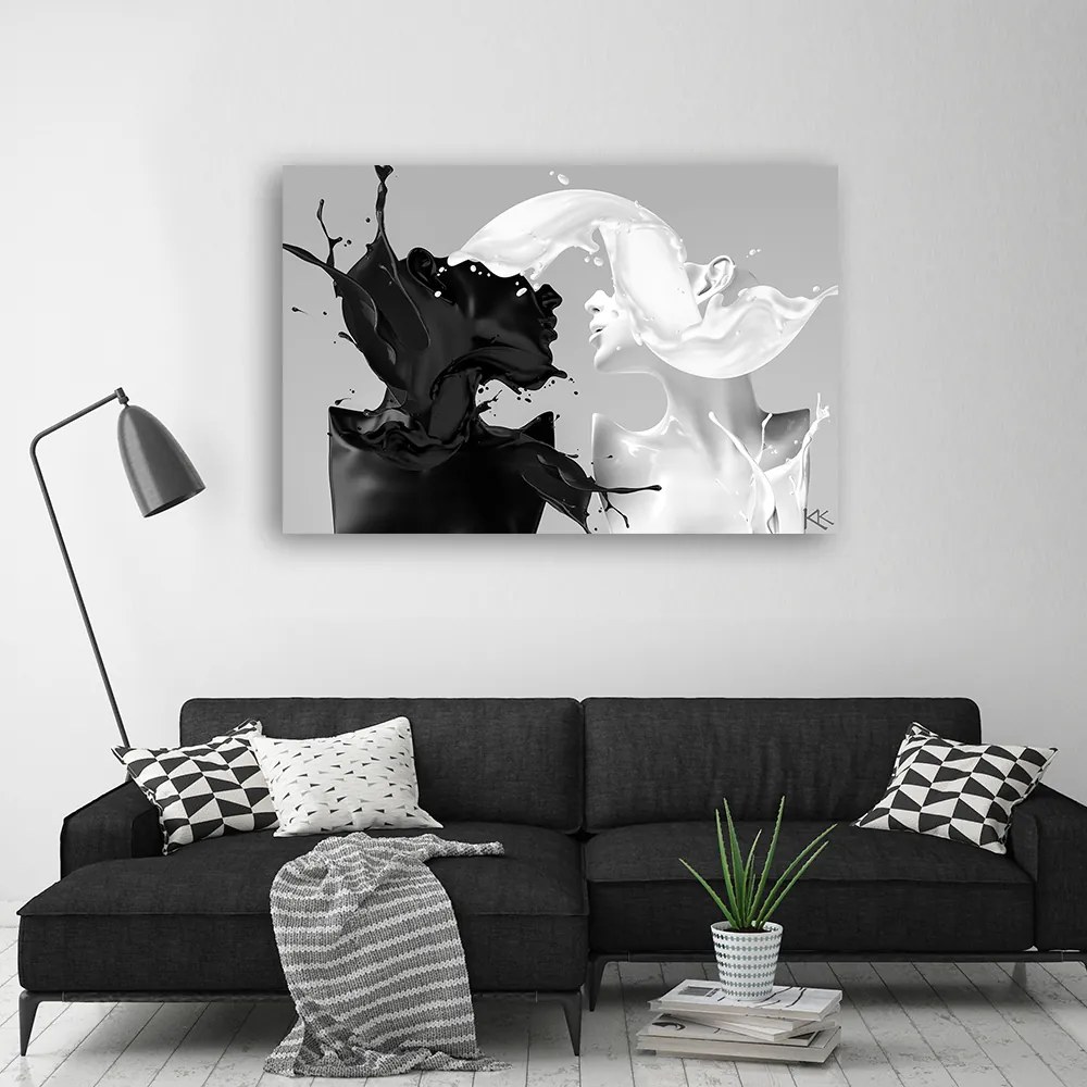 Gario Vászonkép Szerelem fekete-fehérben Méret: 90 x 60 cm