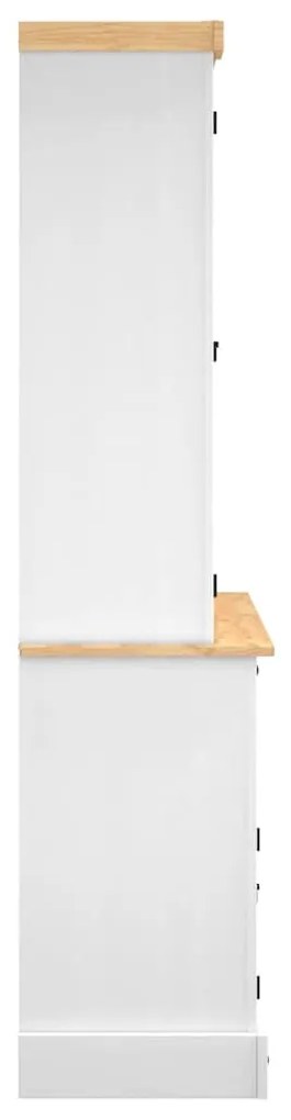 Corona fehér tömör mexikói fenyő magasszekrény 112x43x196 cm