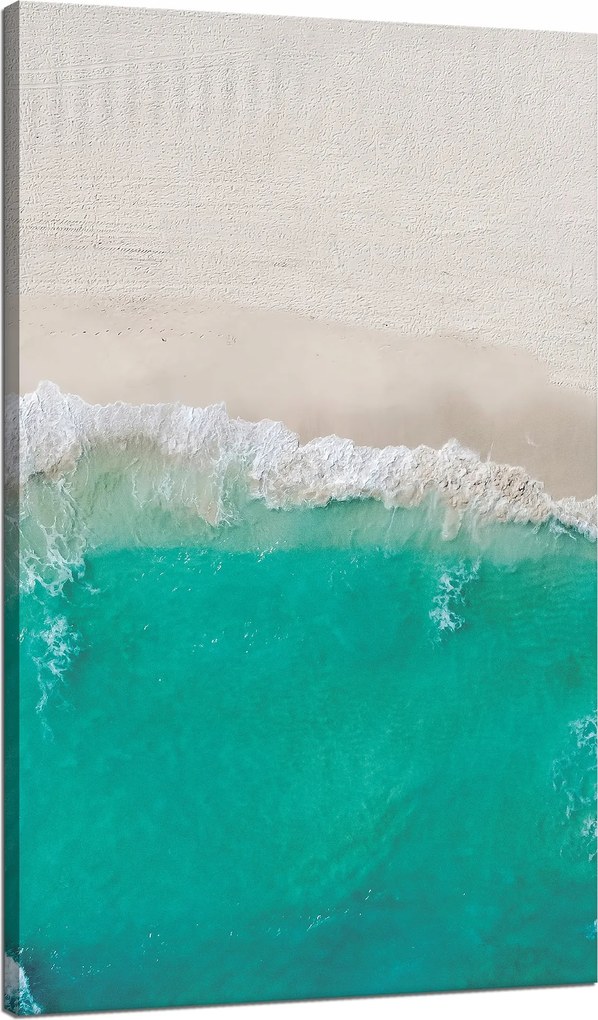 Vászonkép Hullámok Tengerpart Homok Víz 70x120 cm Ideális ajándék