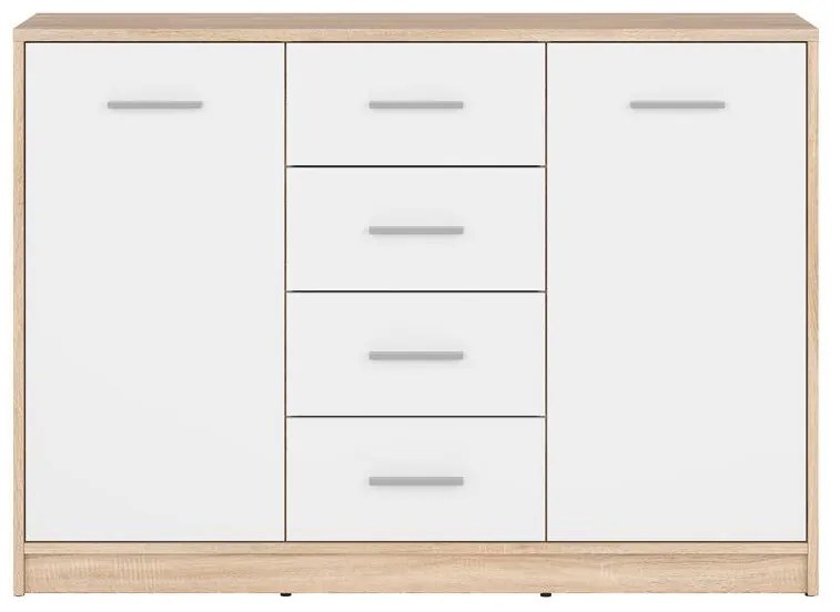 Komód Nepo Plus 6 (szonoma tölgy + fehér) . 1098302