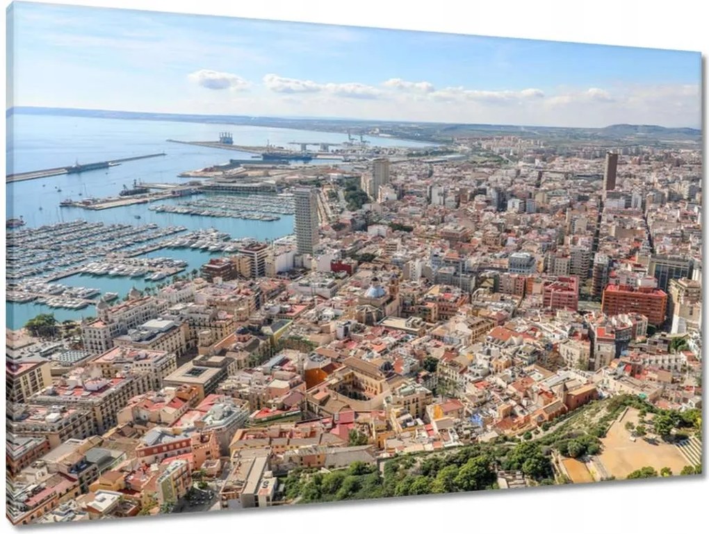 Vászonkép 90x60 Barcelona Panoráma