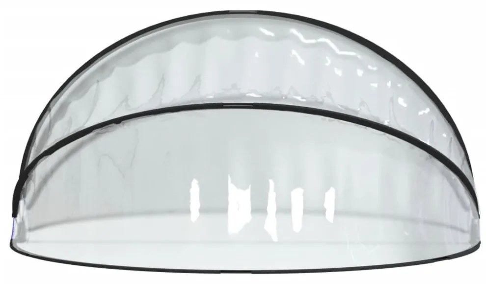kerek PVC medencekupola 315 x 158 cm