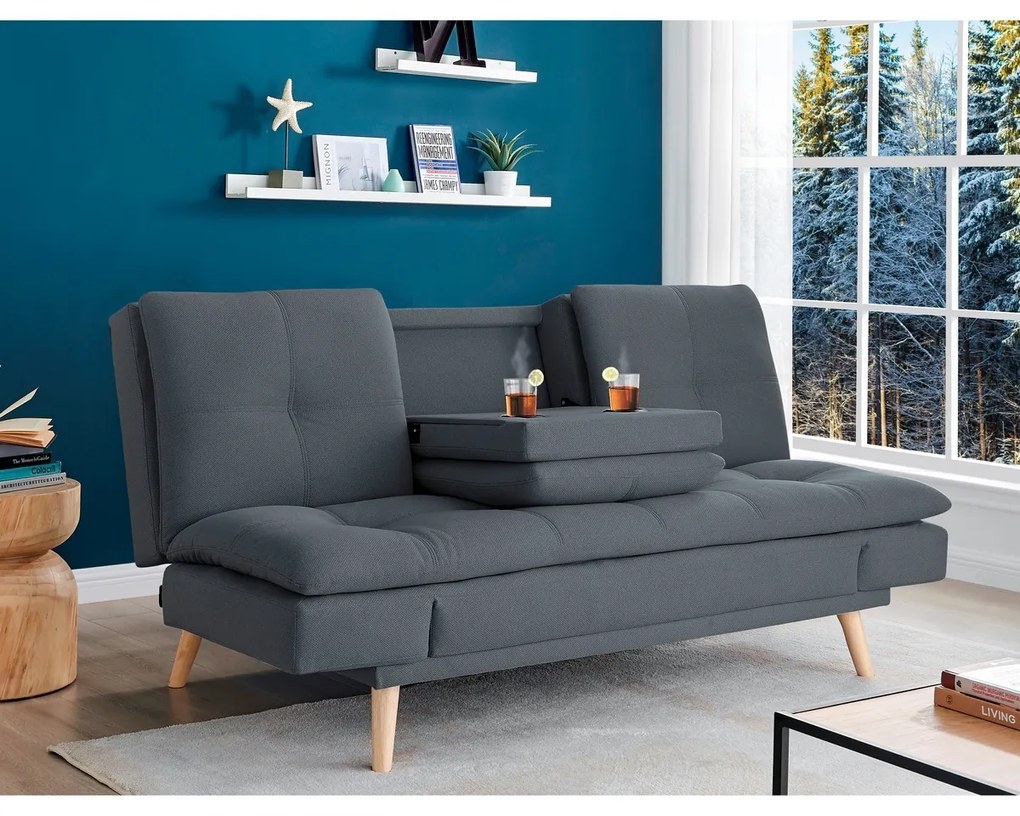 Háromüléses kanapé ASB-4720 GREY2, sötét szürke