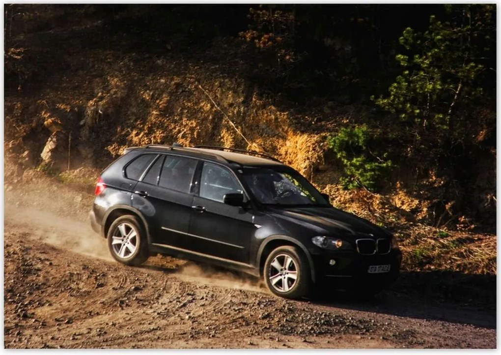 Poszterek 100x70 Fekete terepjáró Bmw