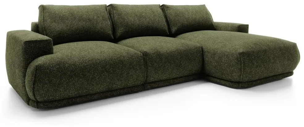 Sarokkanapé Dita (J) (sötétzöld + fekete). Akció -15%. 1100318