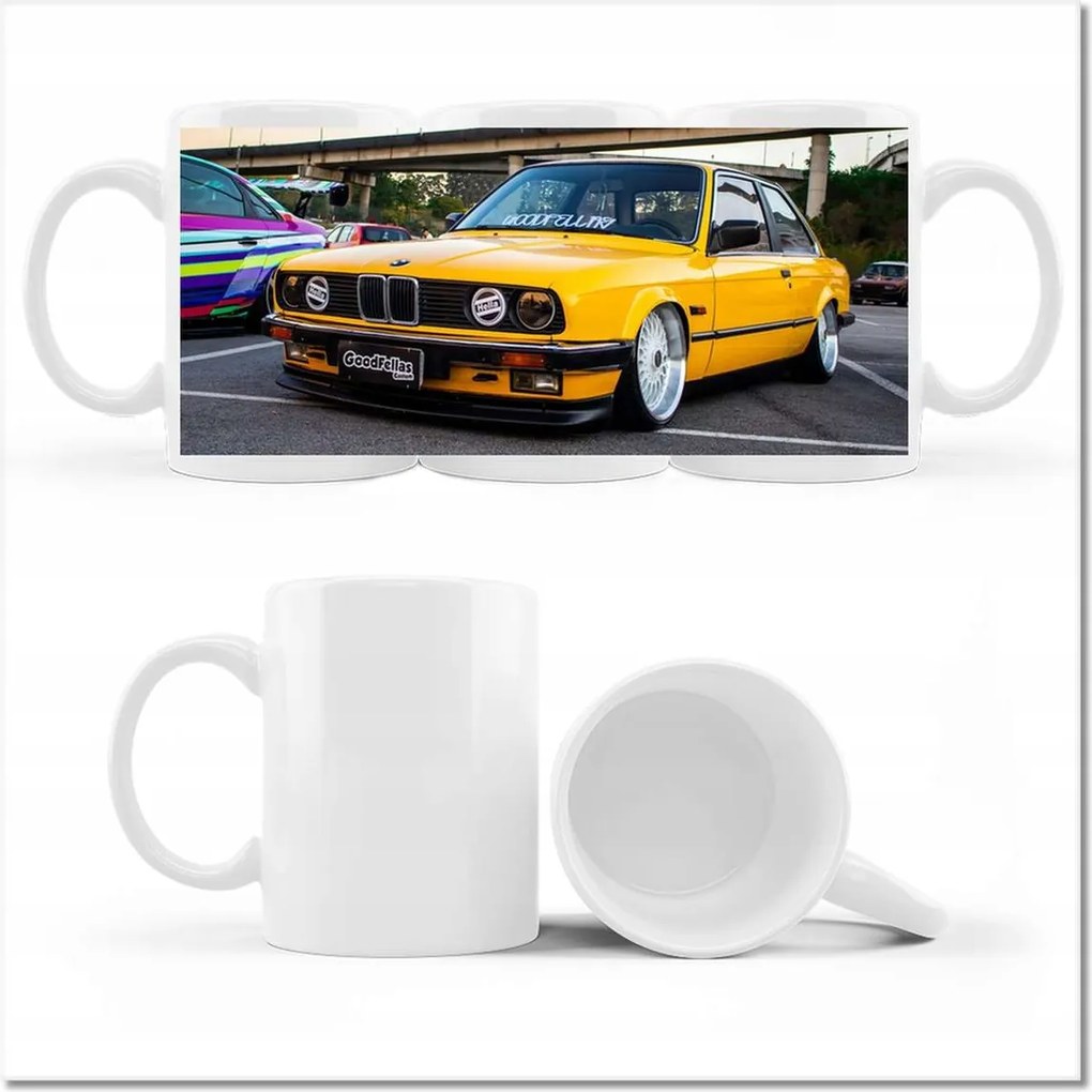 Nyomott mintás bögre Sárga Bmw Hármas 3 Talaj
