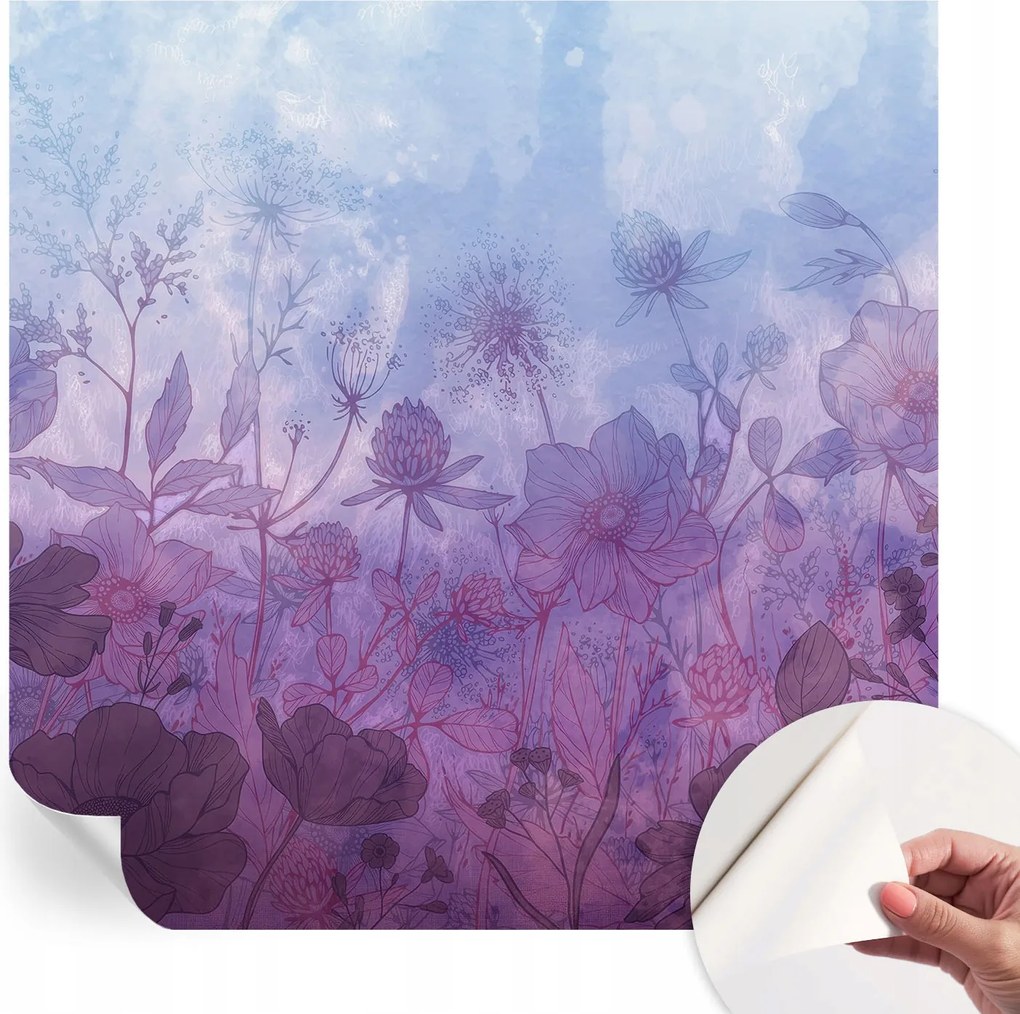 Öntapadós fotótapéta Falra 3D Loft Pasztell virágok 250x250 cm