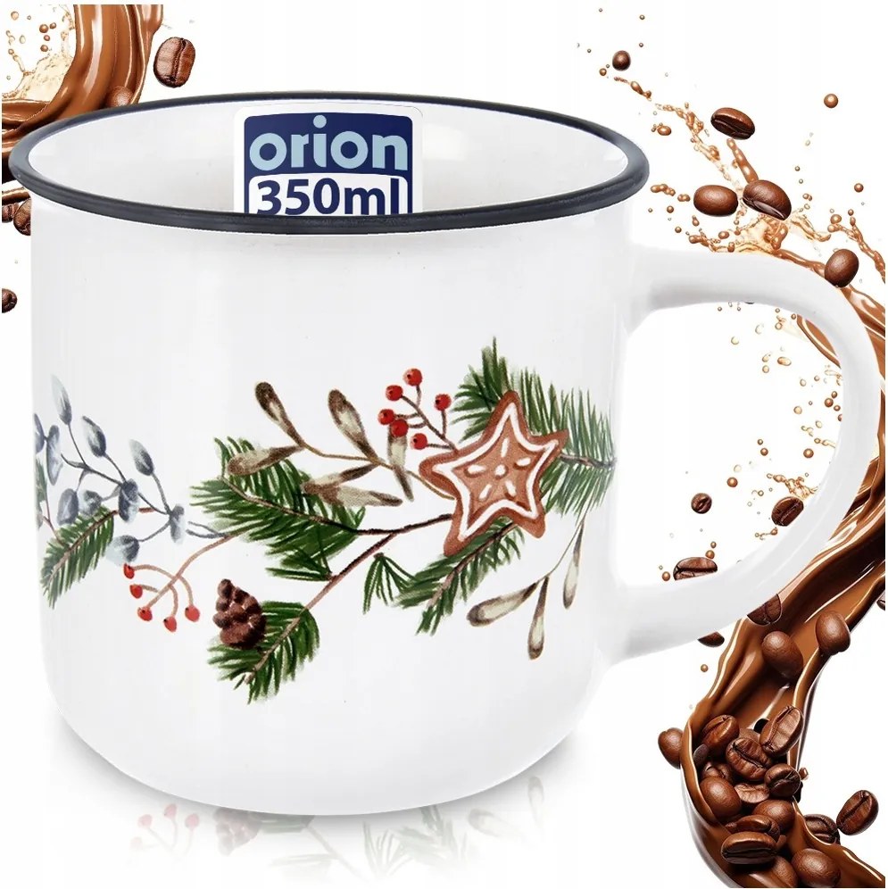 Kerámia bögre kávé tea gyógynövények italok Téli Karácsonyi 330 ml