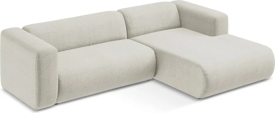 Bézs sarokkanapé (jobb oldali-heverő résszel) Ekahi – Makamii