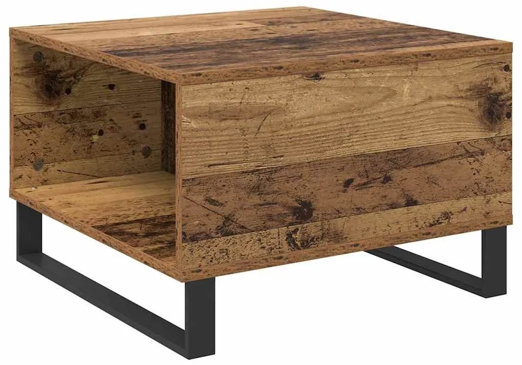 Dohányzóasztal fiókkal Régi fa 55 x 55 x 36.5 cm Faanyag