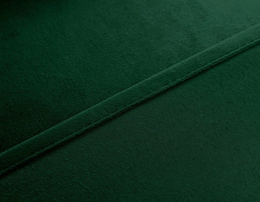 Sötétzöld fényzáró függöny VELVET 140x270 cm Felfüggesztés: Hullámos sínszalag