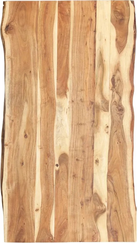 vidaXL tömör akácfa asztallap 118 x (50-60) x 3,8 cm