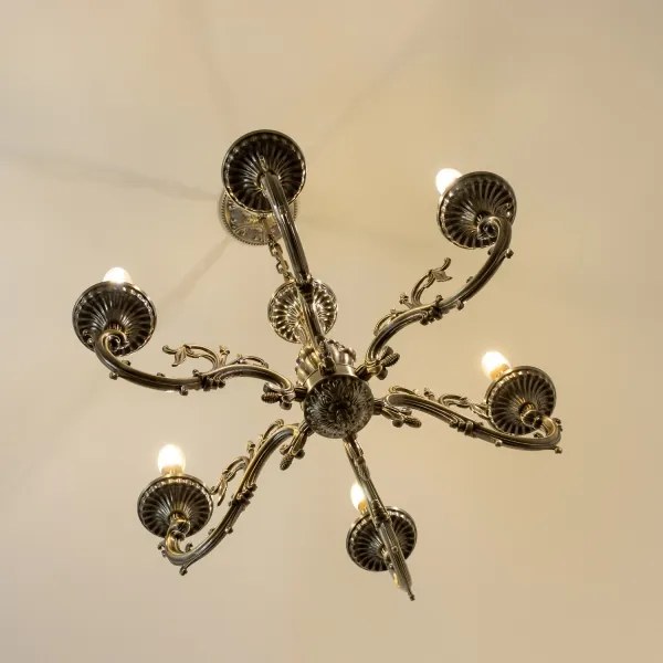 Brilagi - Csillár láncon CLASSIC 6xE14/60W/230V réz