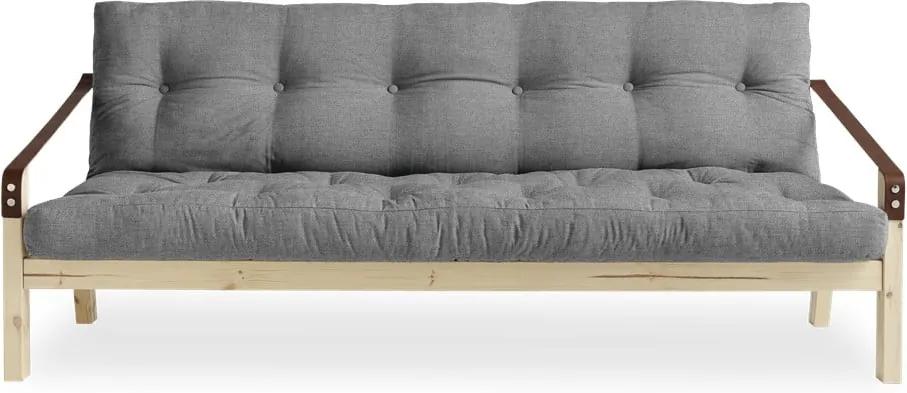 Poetry Natural/Granite Grey szürke kinyitható kanapé - Karup Design