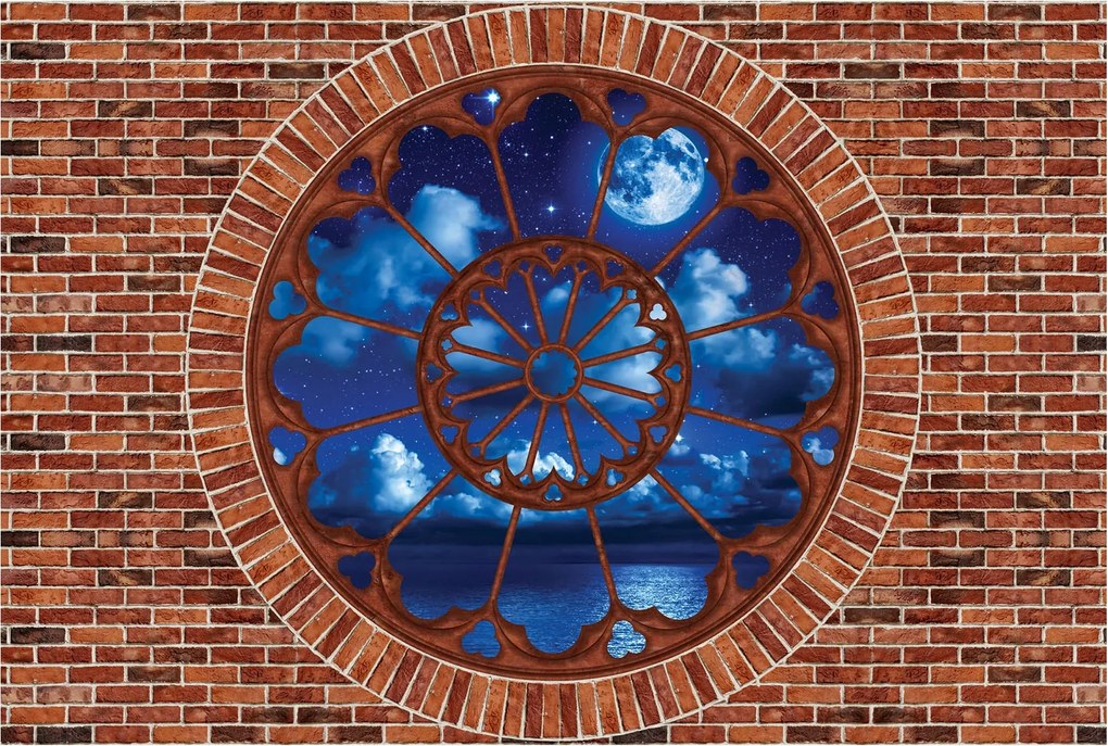 Fotótapéta Éjszakai táj a misztikus hold és tenger 200x140 +ragasztó