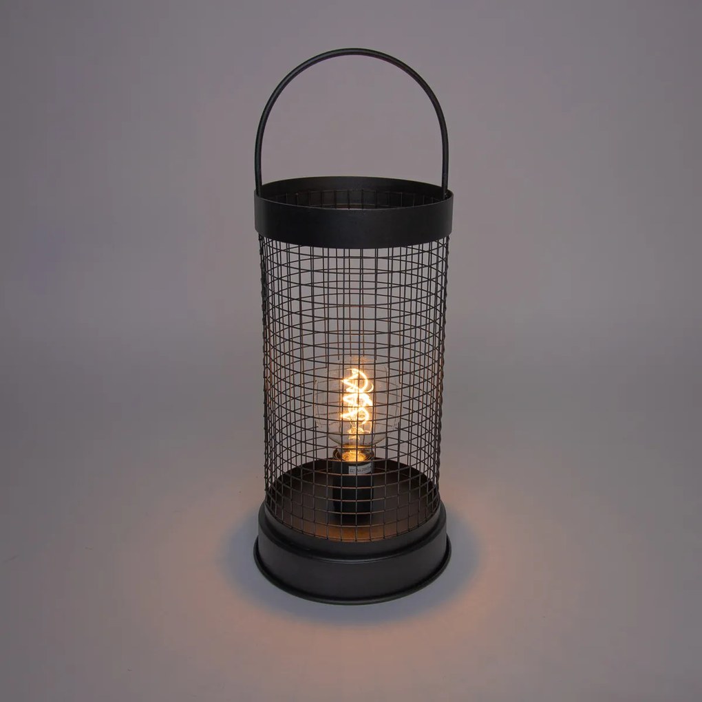 Modern asztali lámpa szürke 52 cm - Horario