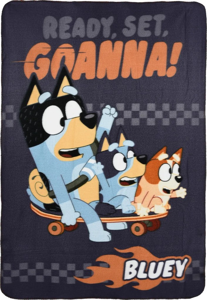 Bluey Skate Park polár takaró 100x150cm