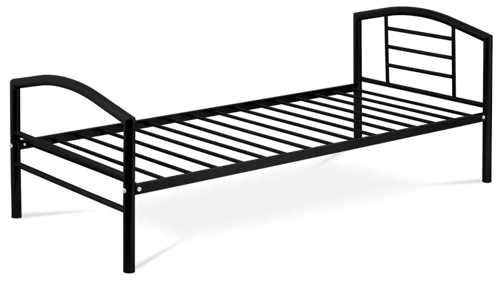 Egyszemélyes Fém Ágykeret Fekete Színben 90x200 cm