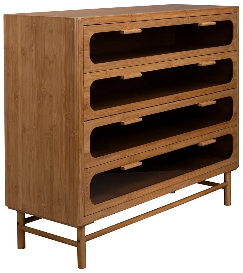 Natúr színű bambusz komód 105x88x38 cm Caroun – Dutchbone