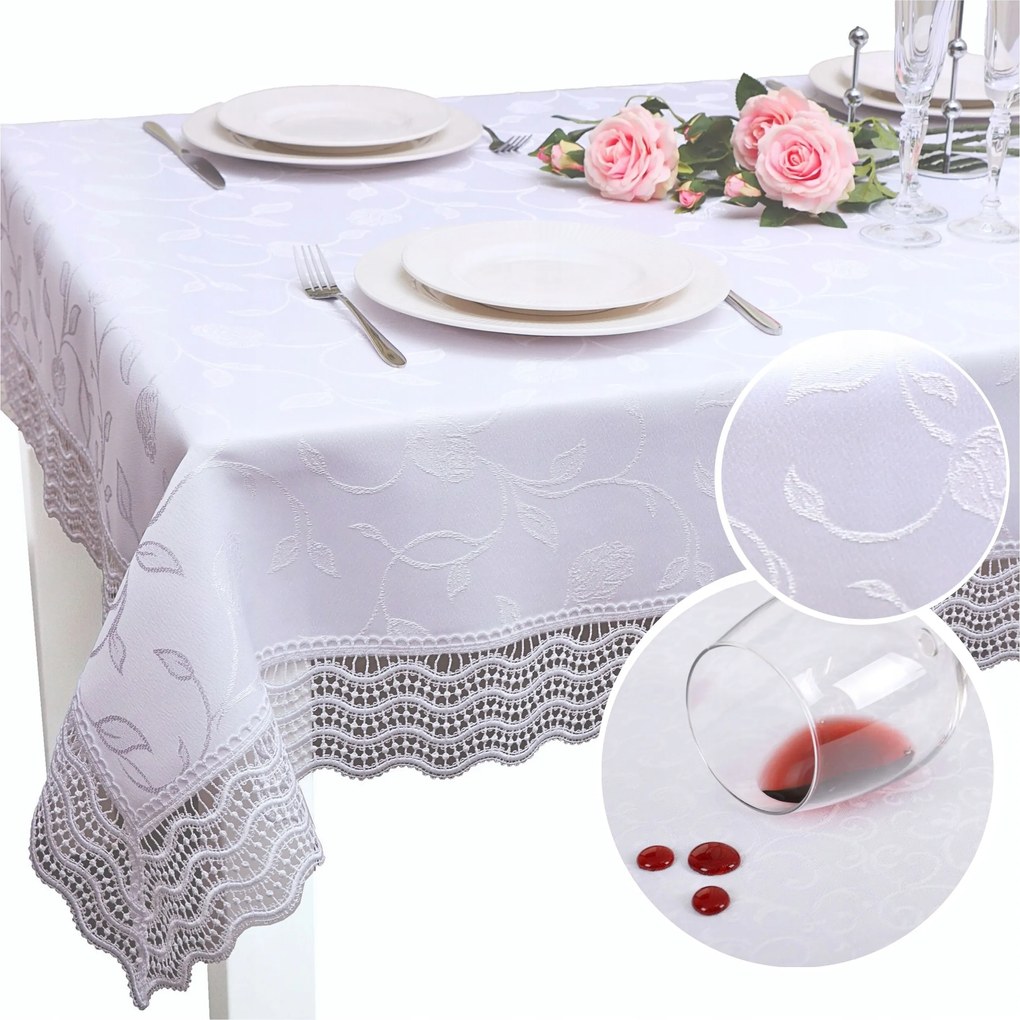 Abrosz Foltálló Asztal Gipszkarton 300x140 Dekoratív Fehér Tk.127