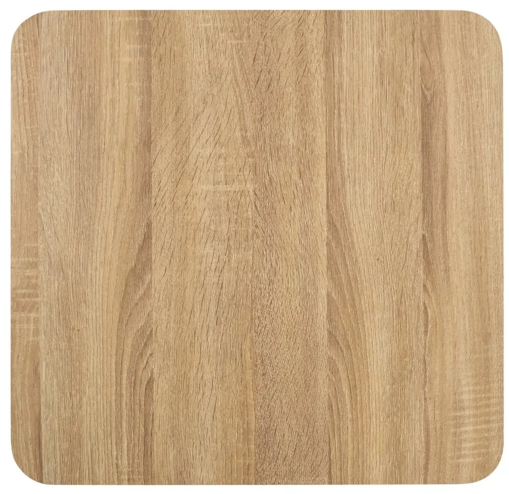 Világosbarna MDF bisztróasztal 50 x 50 cm