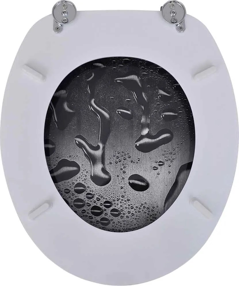 2 db vízcsepp mintás MDF WC ülőke