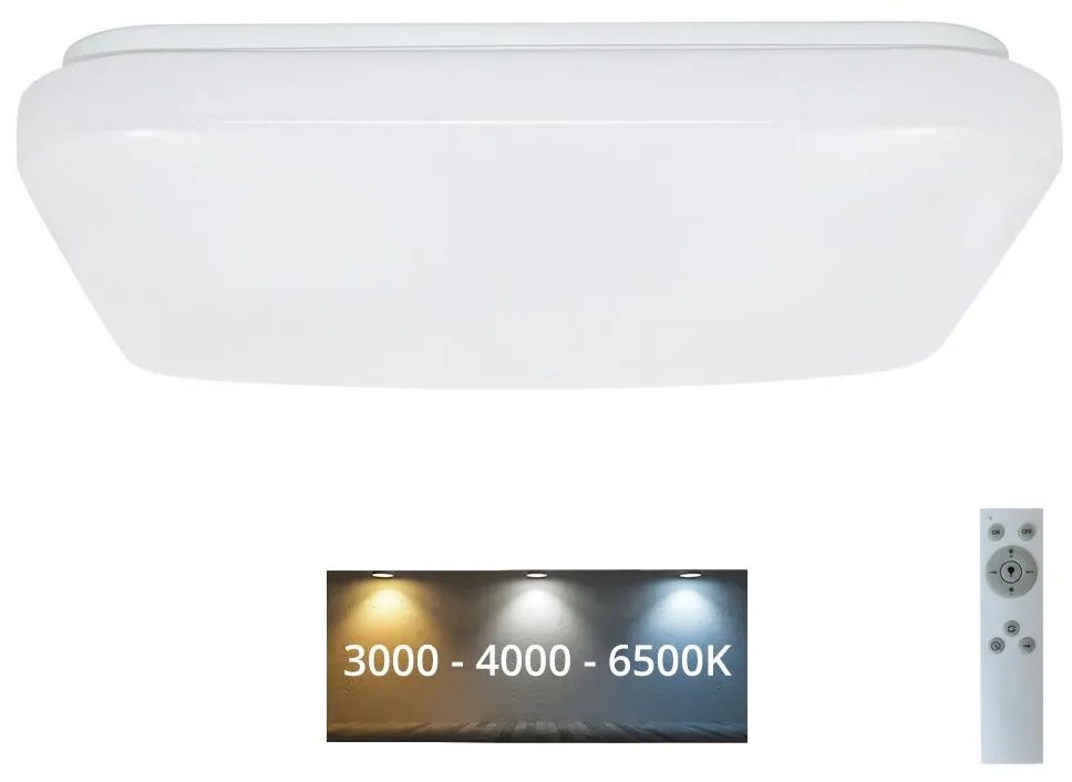 Brilagi - LED Dimmelhető mennyezeti lámpa OPAL LED/24W/230V 3000/4000/6500K + távirányító LCL533S/S-OEM