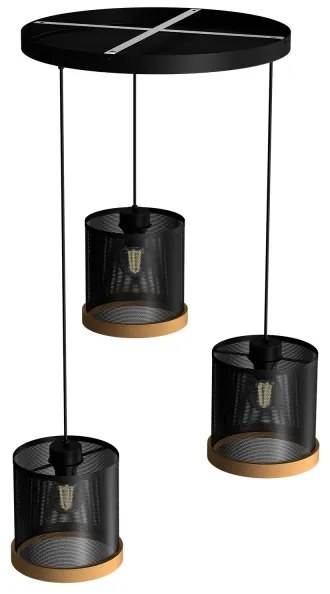 Csillár zsinóron BERIL 3xE27/60W/230V