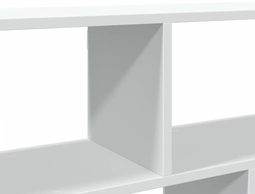 fehér szerelt fa fali polc 100 x 25 x 50 cm