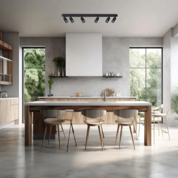 Spotlámpa VERTICAL 6xGU10/8W/230V fekete