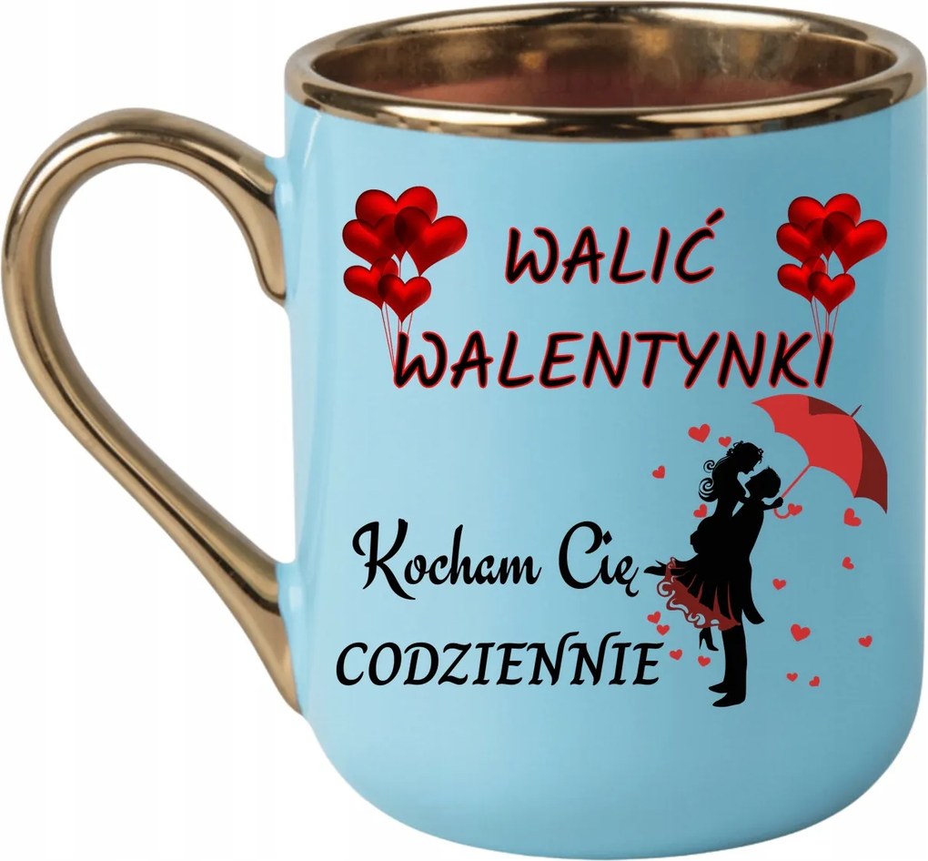 Bögre Verd meg Valentin-nap, Szeretlek minden nap nevek 330 Világos Kék