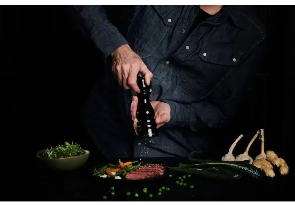 Cole&Mason LONDON só- és borsőrlő szett, 2 db, 18 cm, bükk/fekete