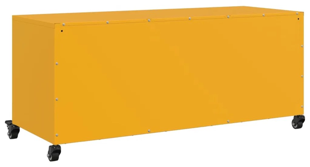 mustársárga acél TV-szekrény 100,5 x 39 x 43,5 cm