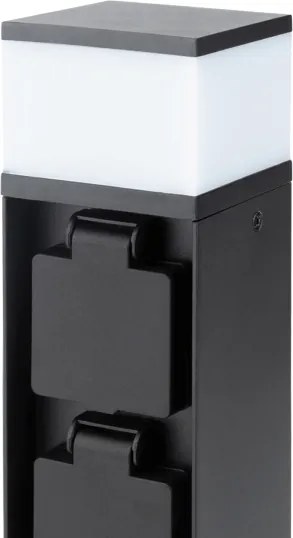 Brilagi - Kültéri lámpa 2 SCHUKO aljzattal 1xG9/11W/230V IP44 fekete