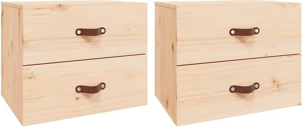 vidaXL 2 db falra szerelhető éjjeliszekrény 50 x 36 x 40 cm