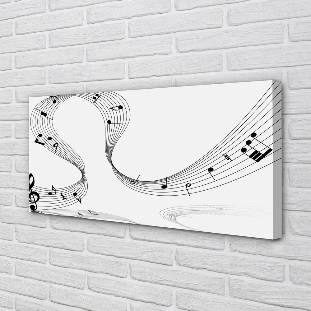 Canvas képek Violinkulcs 100x50 cm