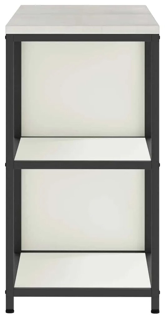 Konyhai Tároló Készlet polcokkal 2 pcs Fehér 120 x 50 x 92 cm