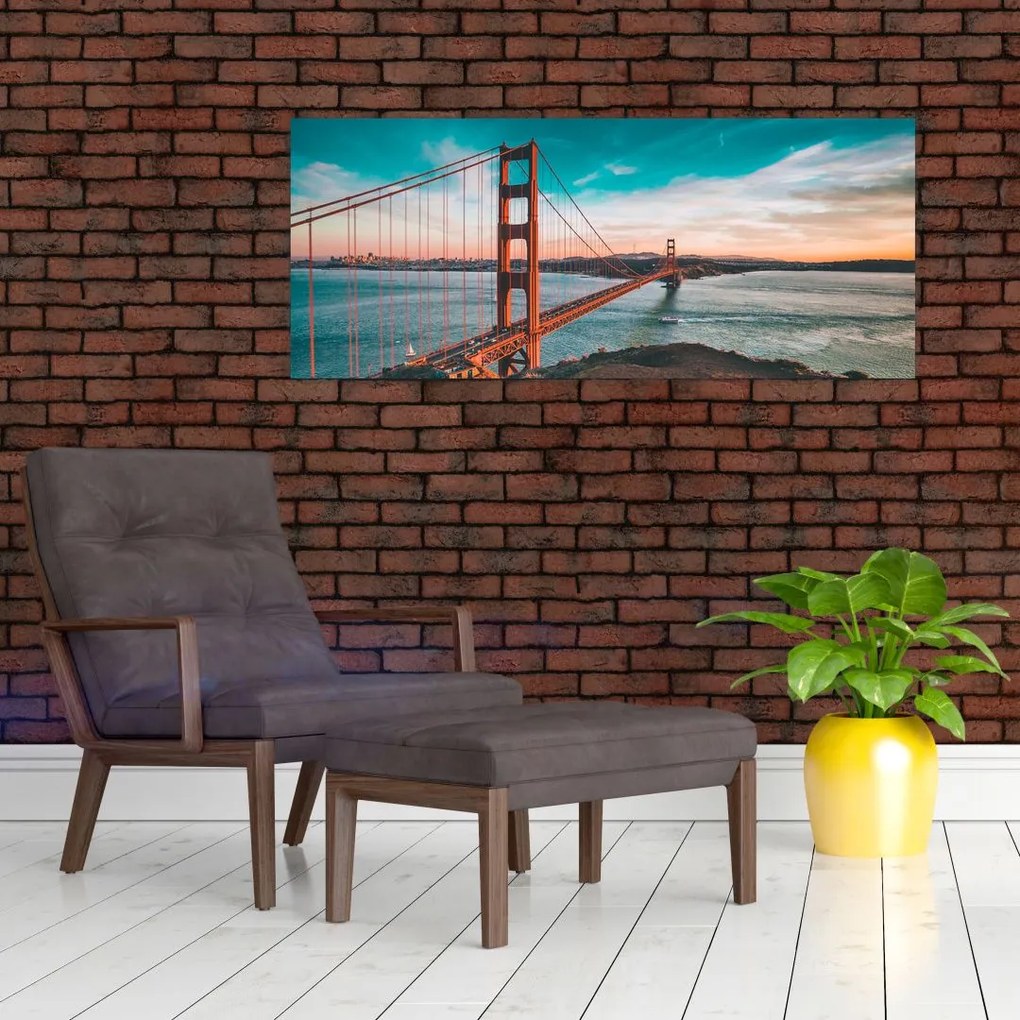 Kép - Golden Gate, San Francisco (120x50 cm)