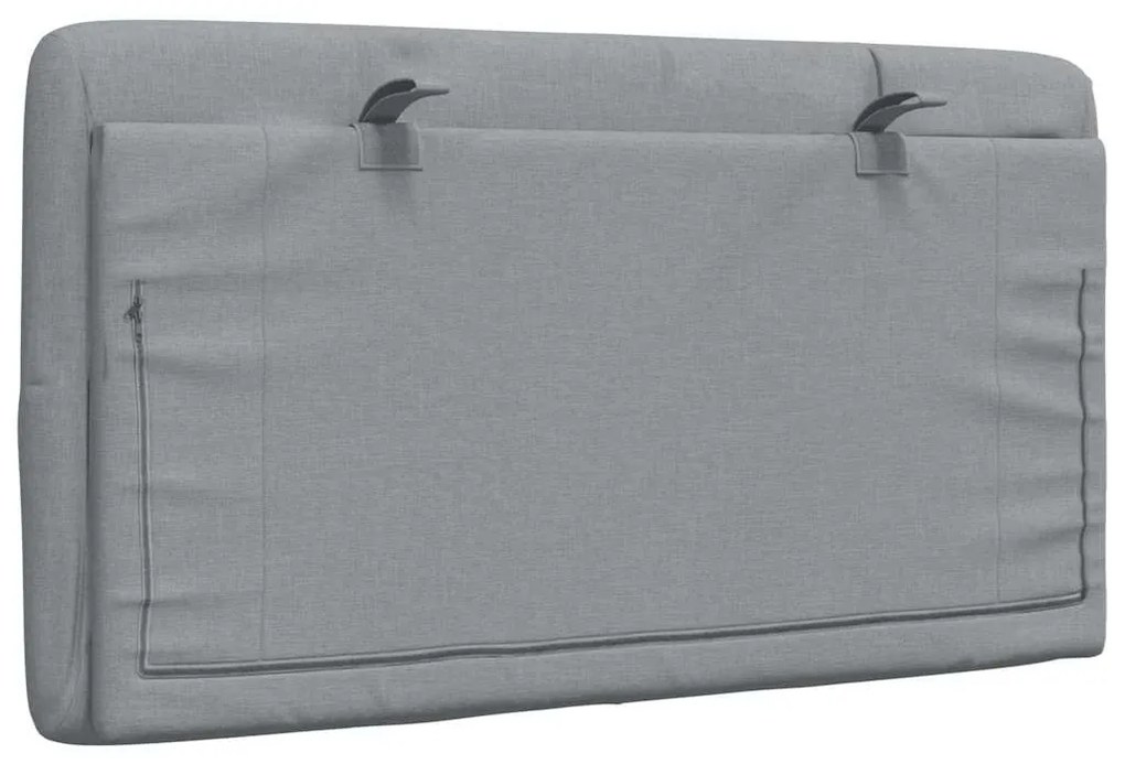 világosszürke szövet fejtámla párna 90 cm