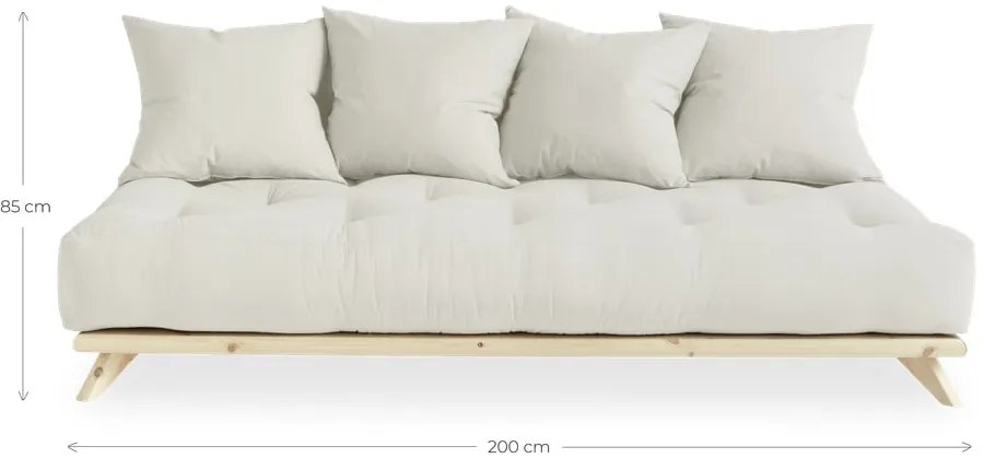 Senza Natural Clear/Beige kanapé - Karup Design