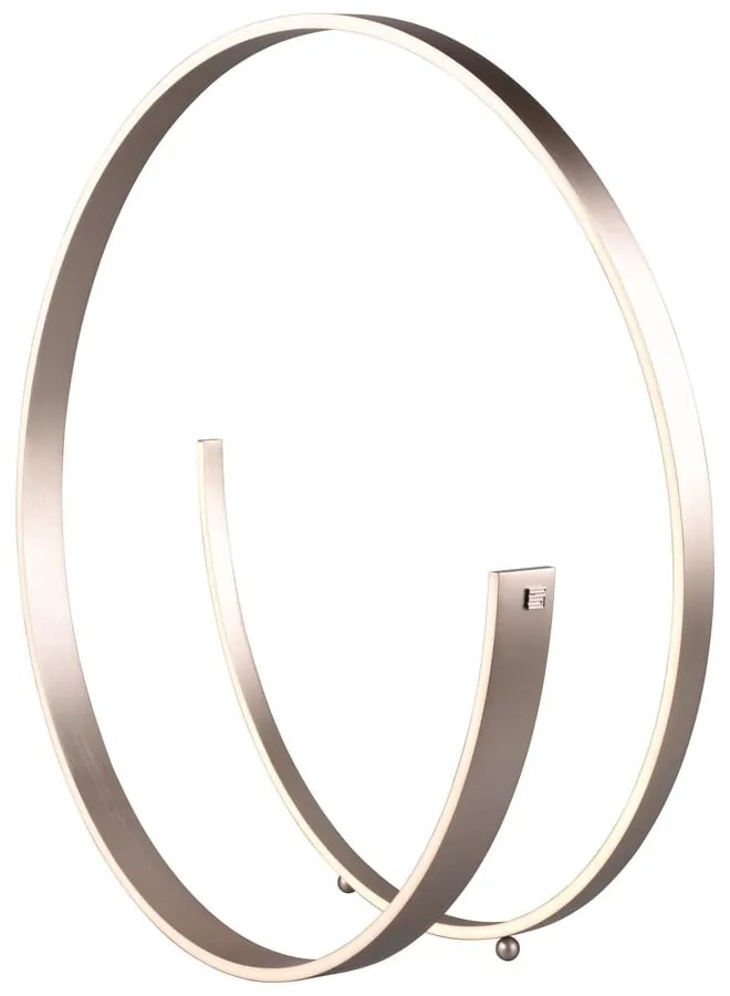 Szürke LED állólámpa hangvezérléssel-mobil alkalmazás vezérléssel, fém búrával (magasság 75 cm) Cinardi – CINQUE