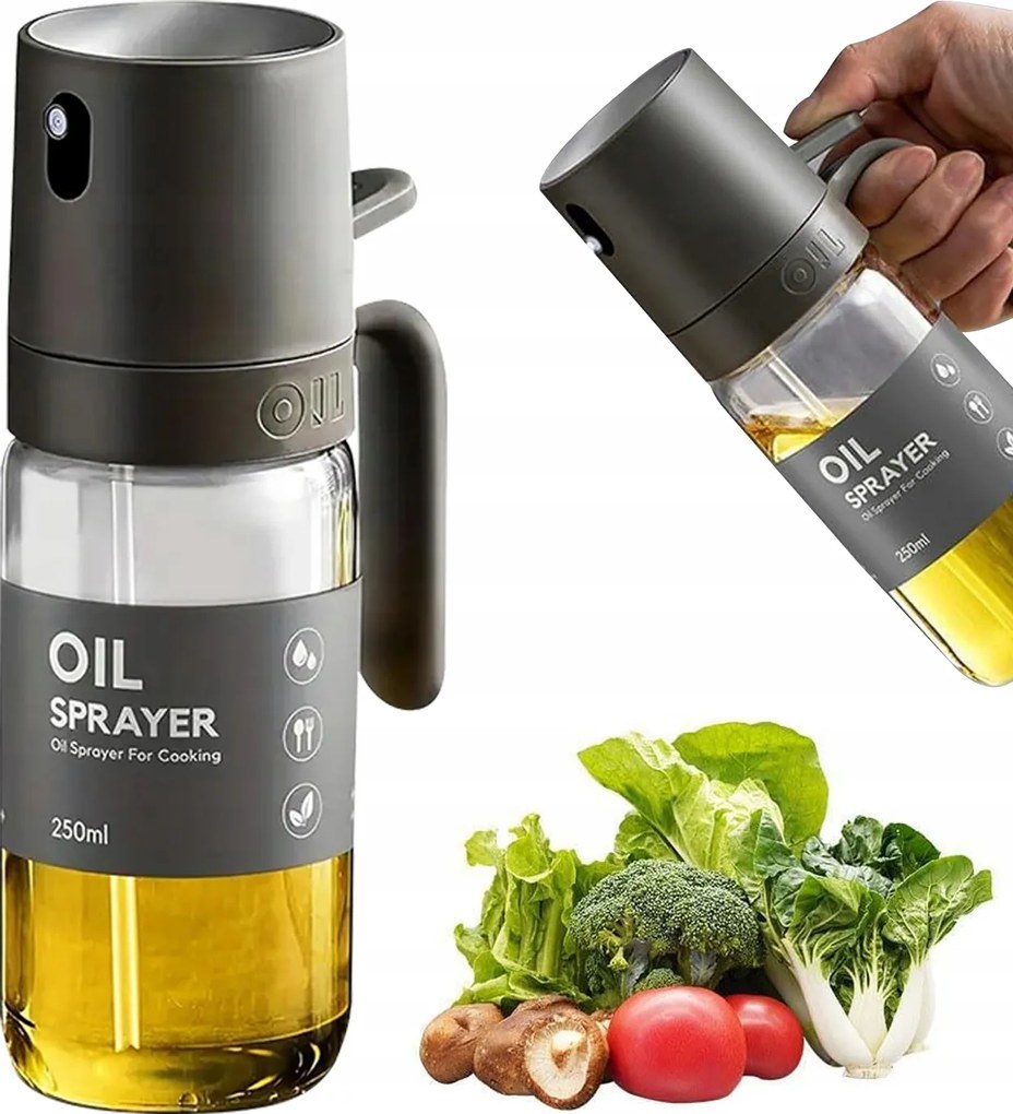 Konyhai Olajmosó Spray Üveg Adagoló Nyéllel Nagy