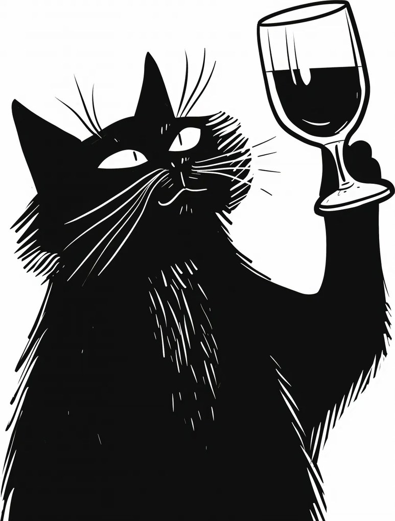 Poszter 50x65cm Macskavirtuóz