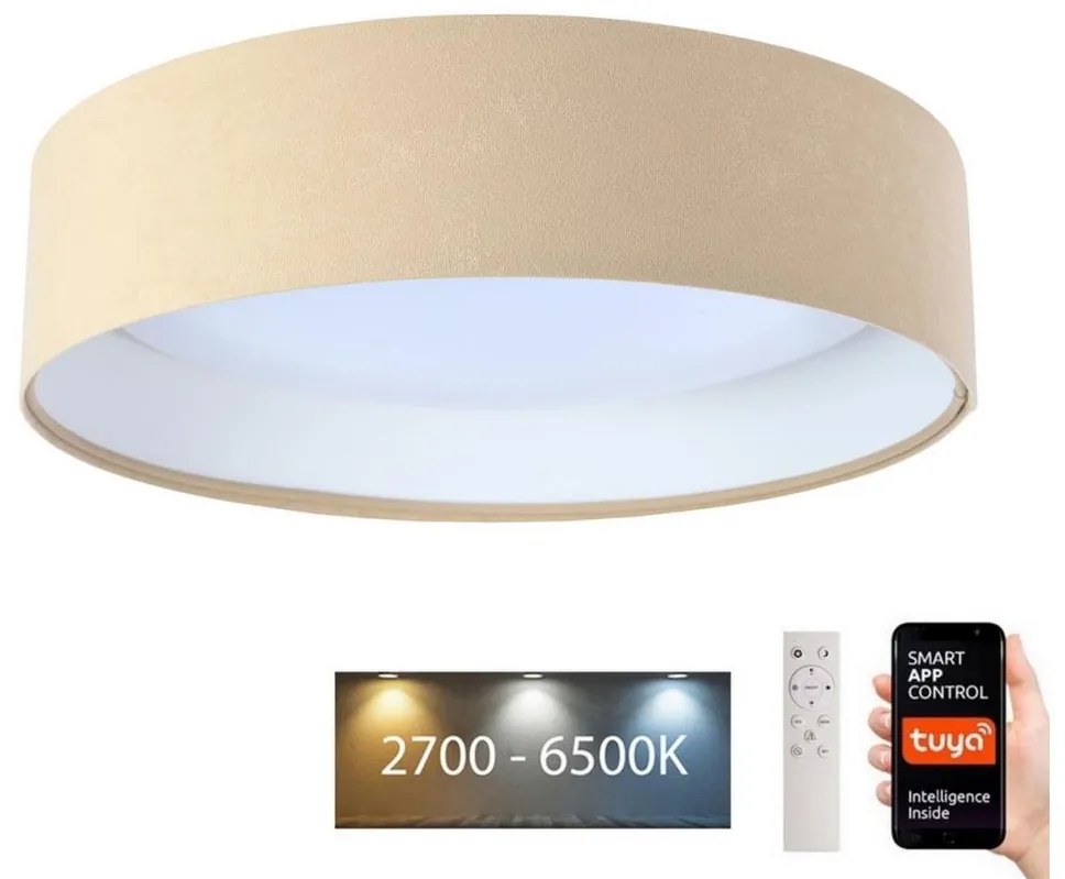 BPS Koncept LED Mennyezeti lámpa SMART GALAXY LED/24W/230V Wi-Fi Tuya bézs/fehér + távirányító BS0513