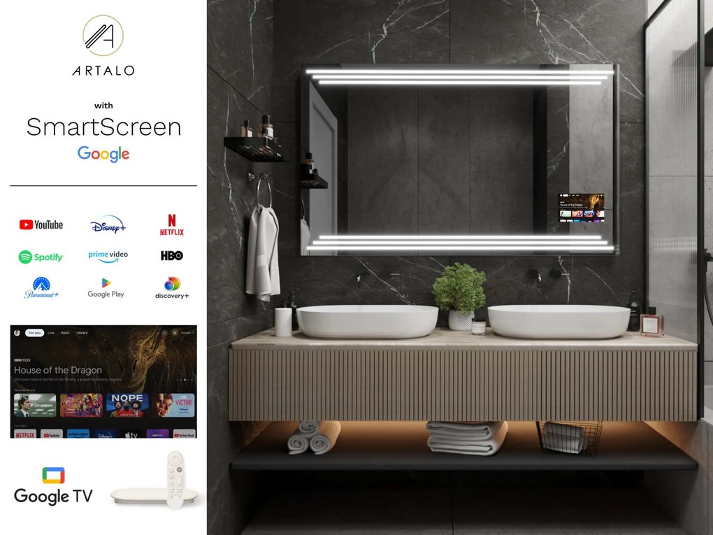 Tükör LED világítással M17 prémium