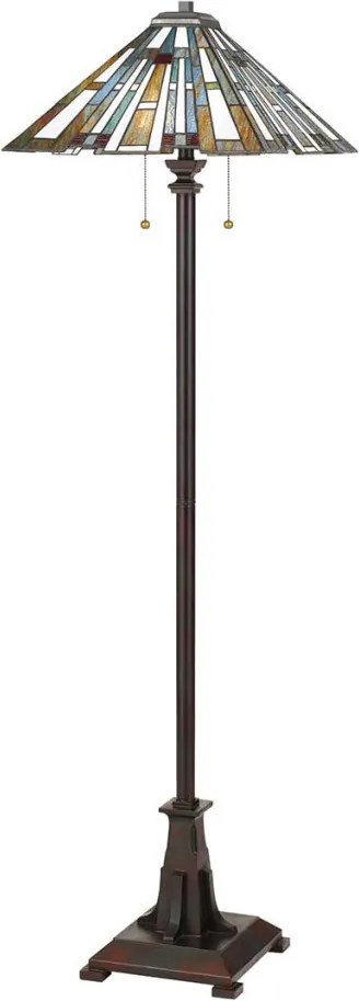 Quoizel Maybeck QZ-MAYBECK-FL Tiffany Állólámpa 2x60W/E27
