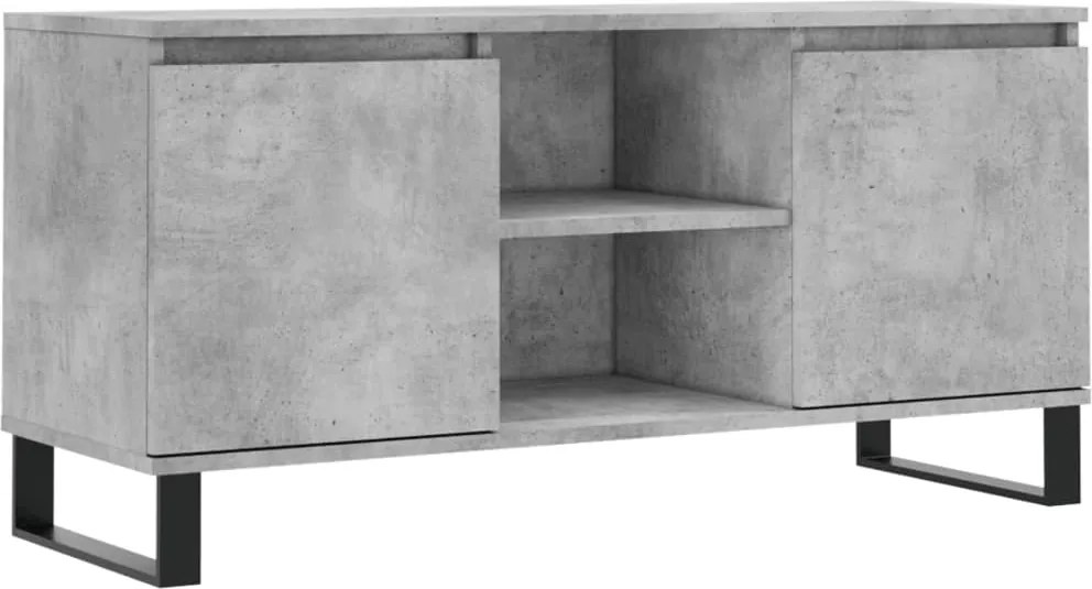 vidaXL betonszürke szerelt fa TV-szekrény 104x35x50 cm