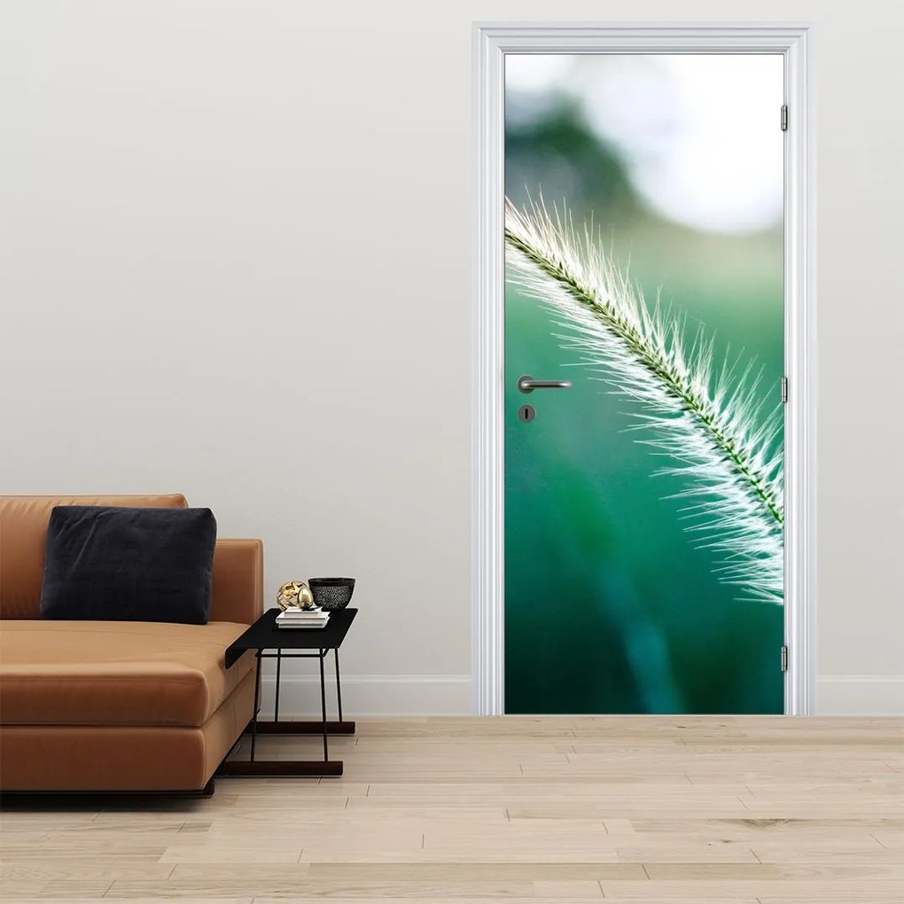 Fotótapéta ajtóra - Fűszál (95x205cm)