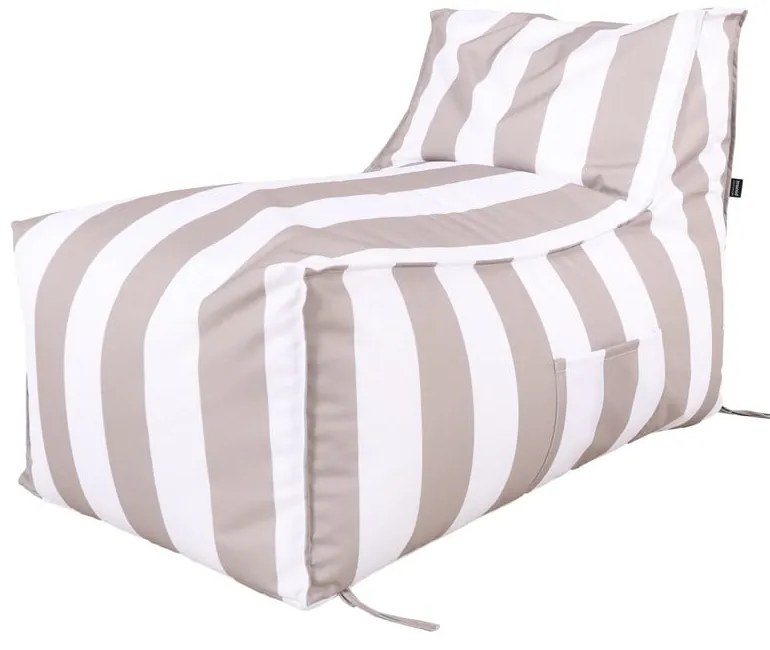 Fehér-szürke kerti babzsák – Bonami Essentials